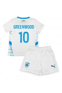 Fotbalové Dres Olympique de Marseille Mason Greenwood #10 Dětské Domácí Oblečení 2024-25 Krátký Rukáv (+ trenýrky)